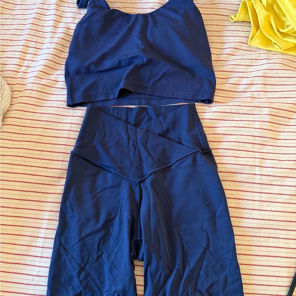 OFFLINE Aerie Navy Short Set